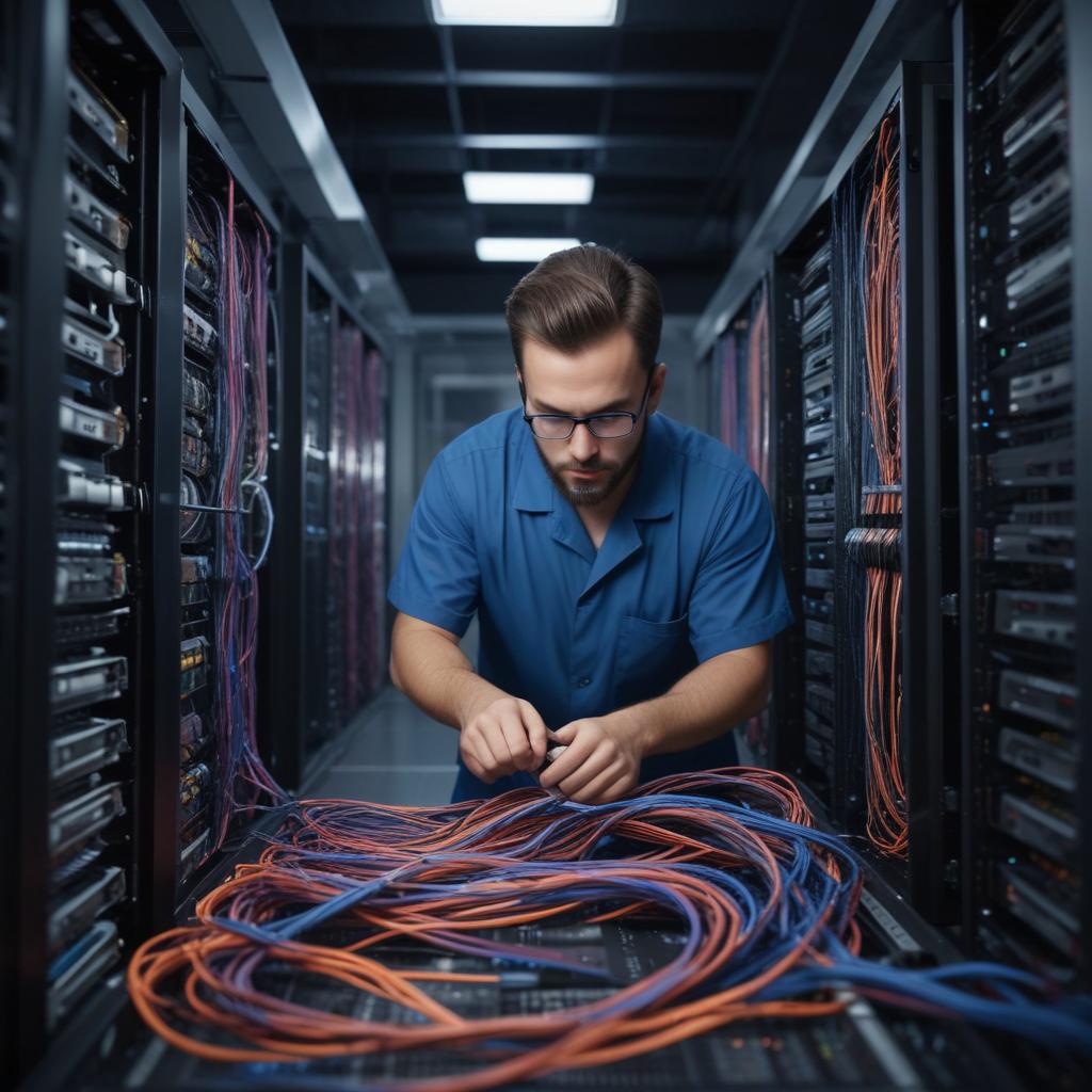 Монтаж структурированной кабельной системы в офисе и тестирование волоконно-оптических сетей