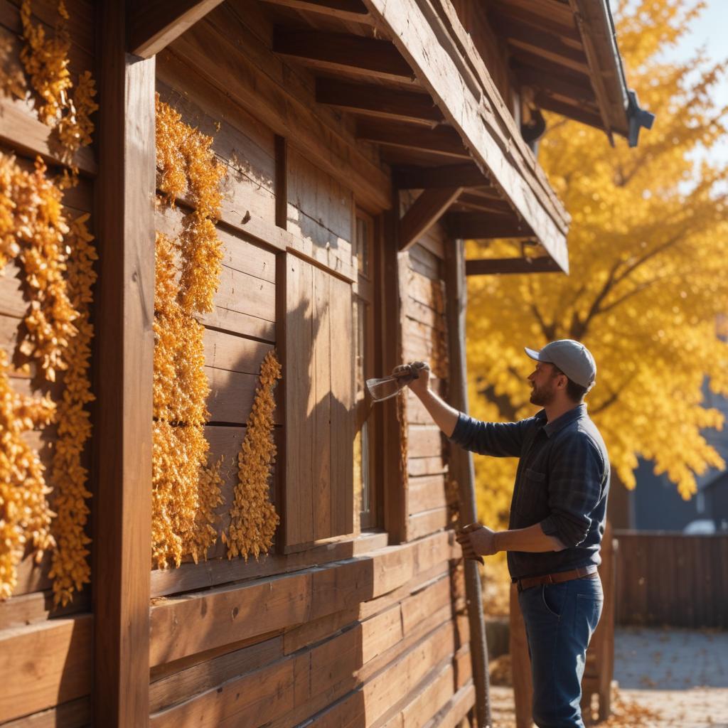 Сезонное мытье деревянных фасадов