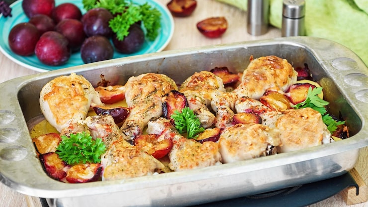 Рецепт куриного филе с ананасами в духовке Рецепт куриного филе с ананасами в духовке